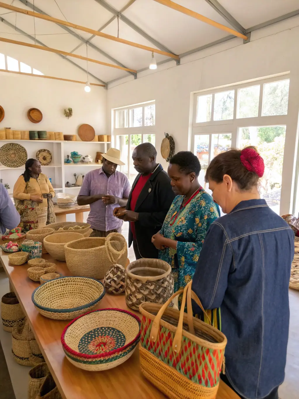 A photo showing participants in a cultural heritage workshop, learning traditional crafts and techniques, highlighting APESSAB's educational initiatives.